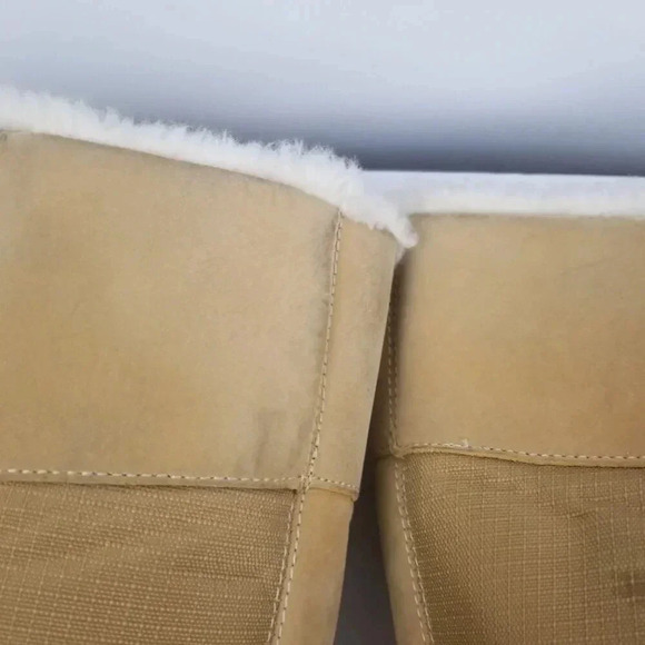 Timberland Grammercy Women's Tan Leather Lace-up Fur Lined Hiking Boots Sz 7.5M - Picture 7 of 16